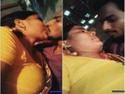 Desi Village Bhabhi Kissing and Boobs Pressing By Lover